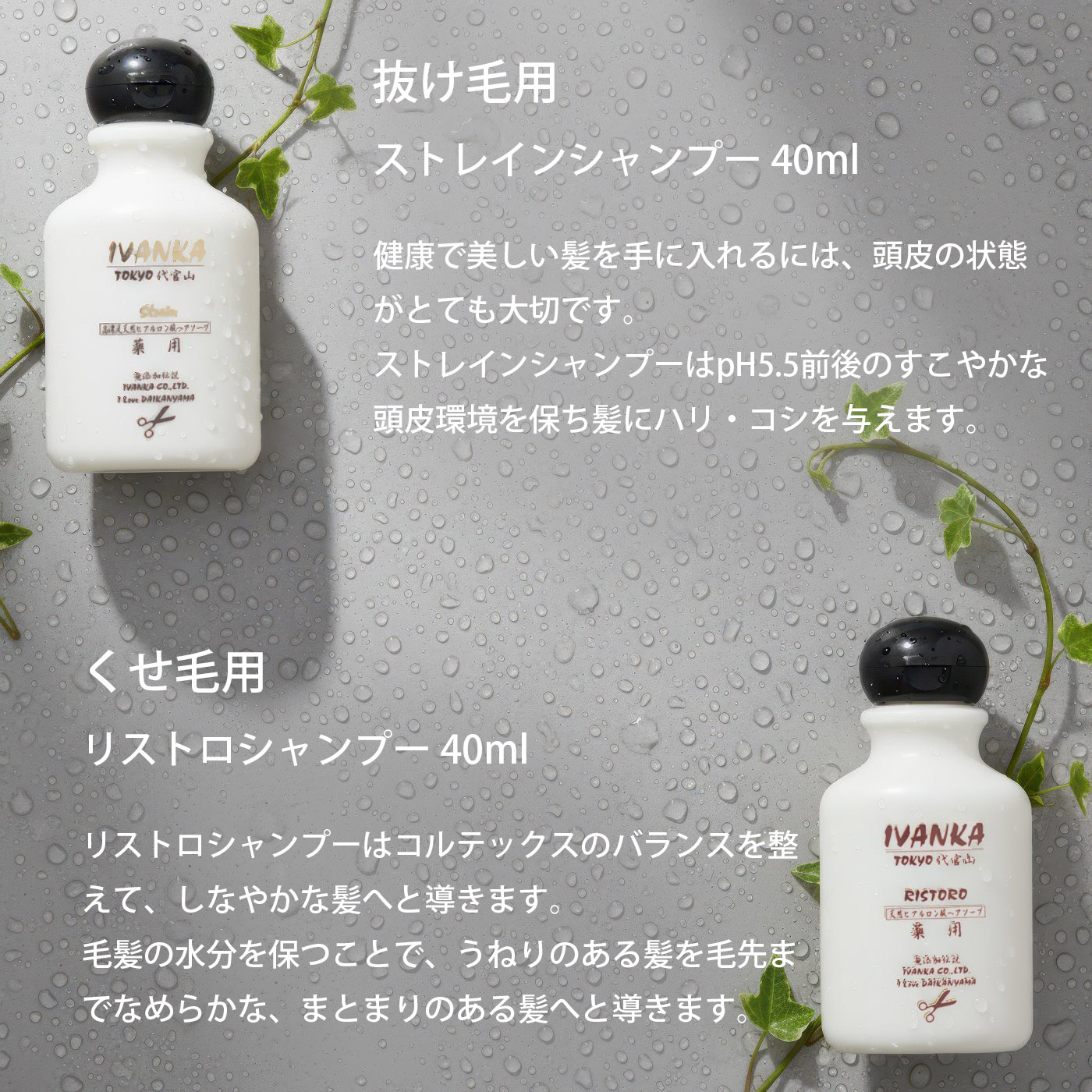 イヴァンカ ストレインシャンプー　リストロシャンプー