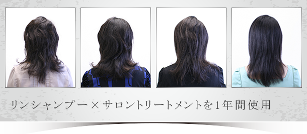 リンシャンプー×サロントリートメントを1年間使用